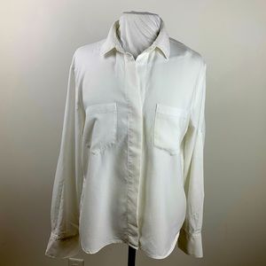 Cloth & Stone white long sleeved shirt